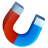 Icône d’un aimant en forme de U rouge et bleu.