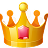 Icône d’une couronne dorée stylisée.